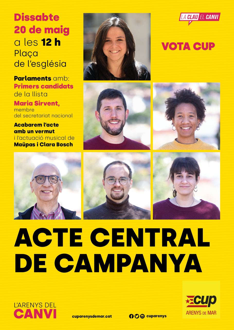 Acta central de campanya CUP Arenys de Mar